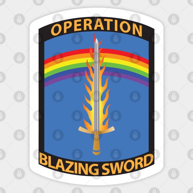 Operation Blazing Sword Sticker by Operation Blazing Sword